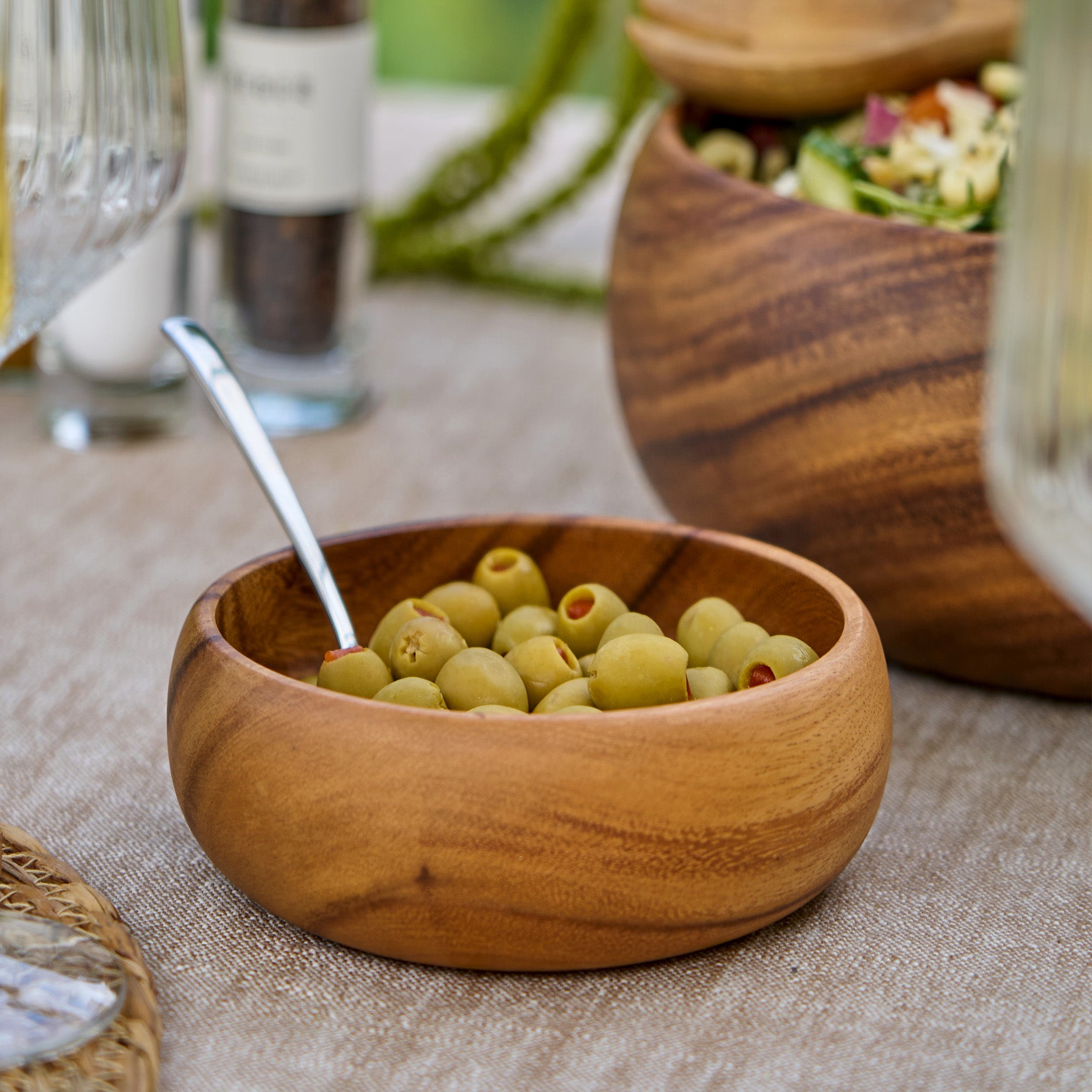 Auri akacia skål Ø15xH5